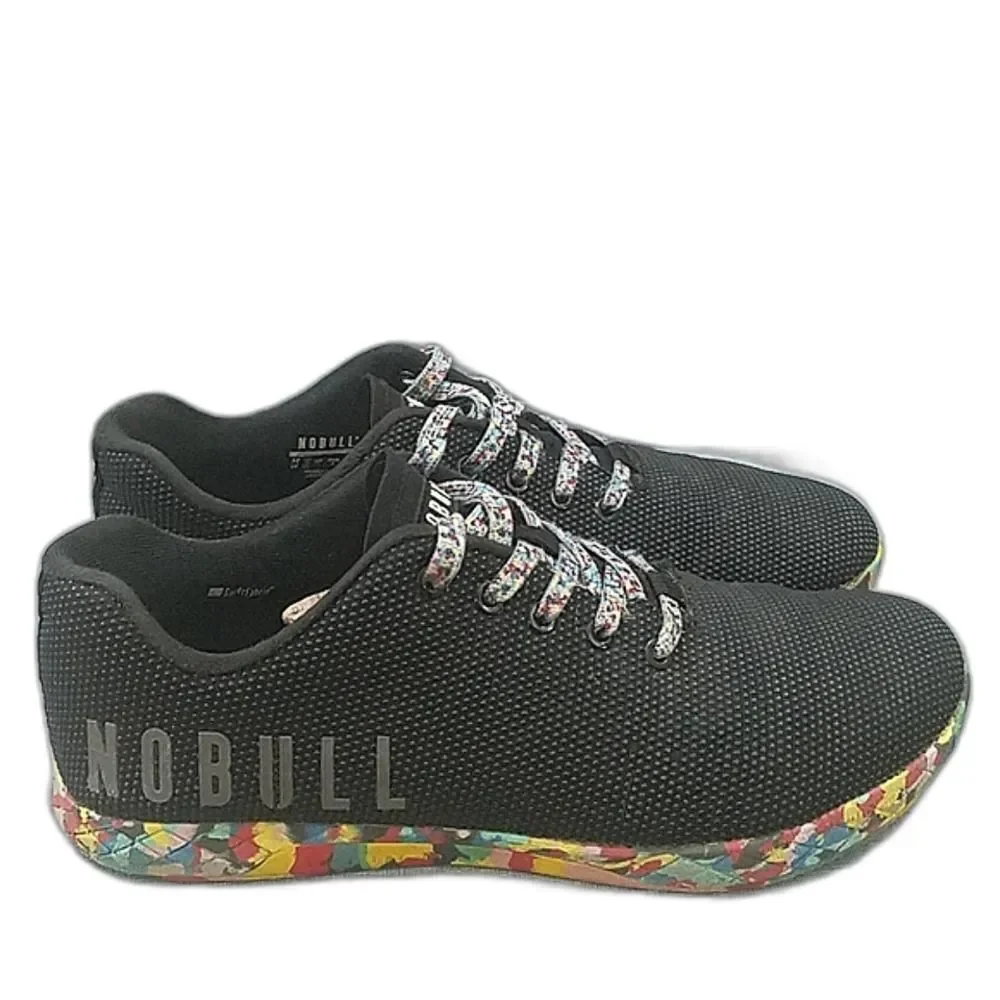 Nobull Outwork Trainer Black Wild Knit Runner Sneaker Men's SZ 12